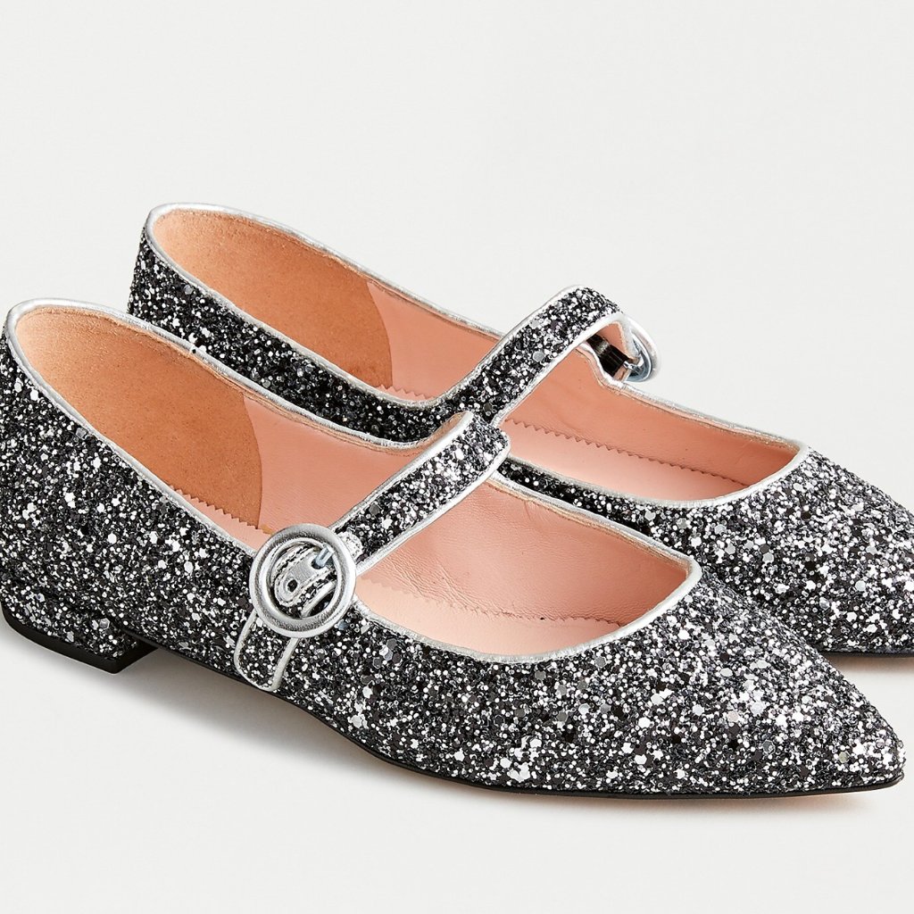 Pointy-Toe Mary Jane Flats